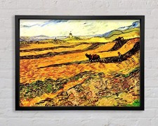 Van Gogh Field With Ploughman
